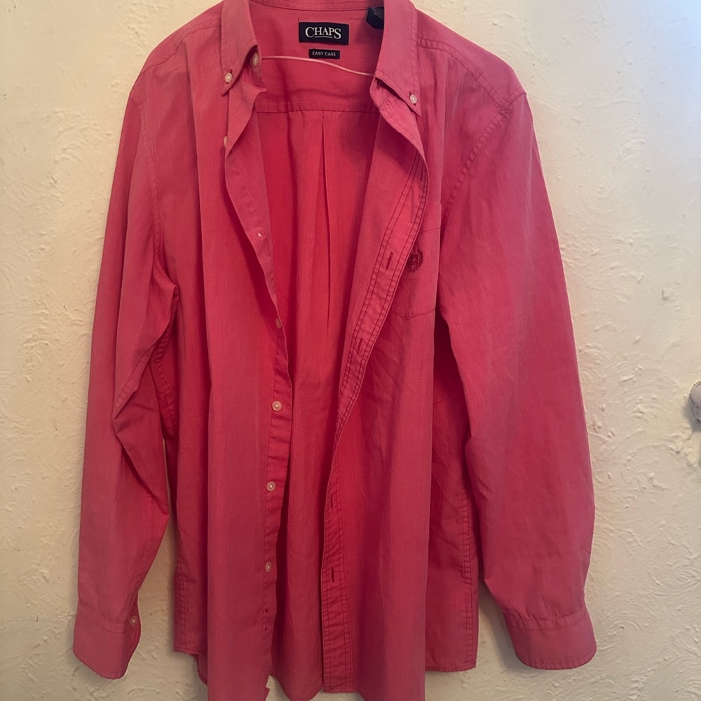 Chaps Pink Button-Up Shirt